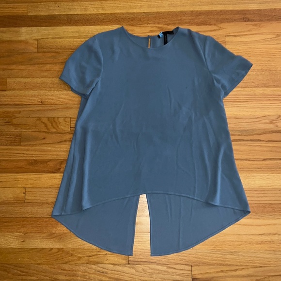 BCBG Nalia Light Blue Blouse - Picture 4 of 11